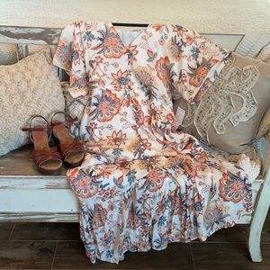 JUSTFAB Kimono style maxi dress